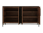Black Verona - 4-Door Console - Deep Forest Brown
