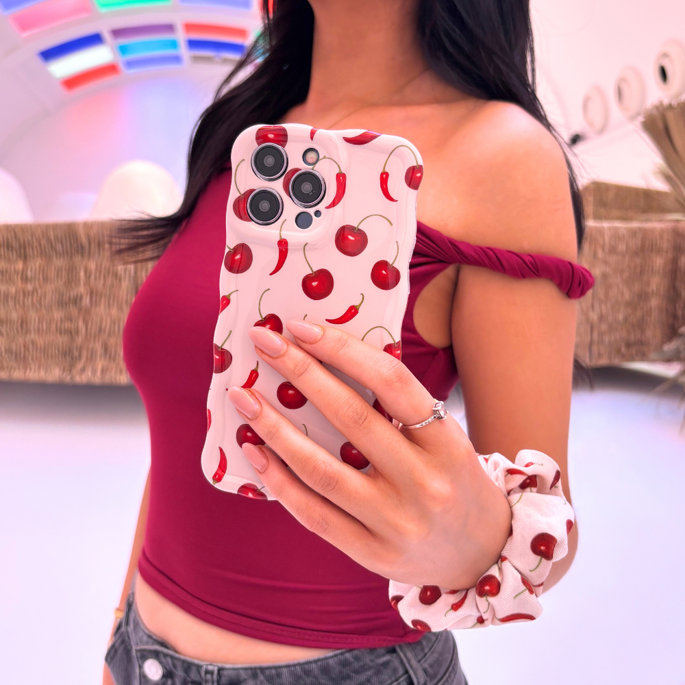 Wavy Phone Case -  Cherry Spice