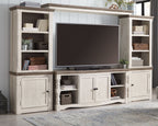 Havalance - Brown / Beige - 4 Pc. - Entertainment Center - 67 TV Stand