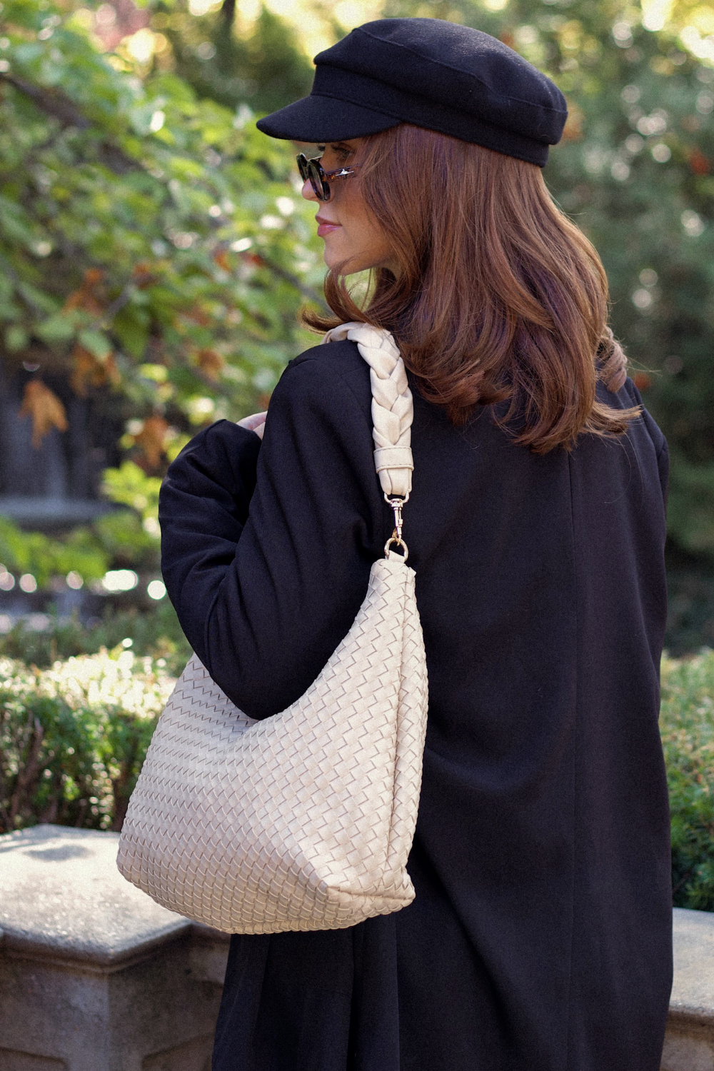 Kelly Woven Convertible Shoulder Bag