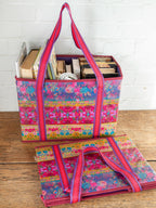 Heavy Duty Grocery & Go Bags. Set of 2 - Jewel Border