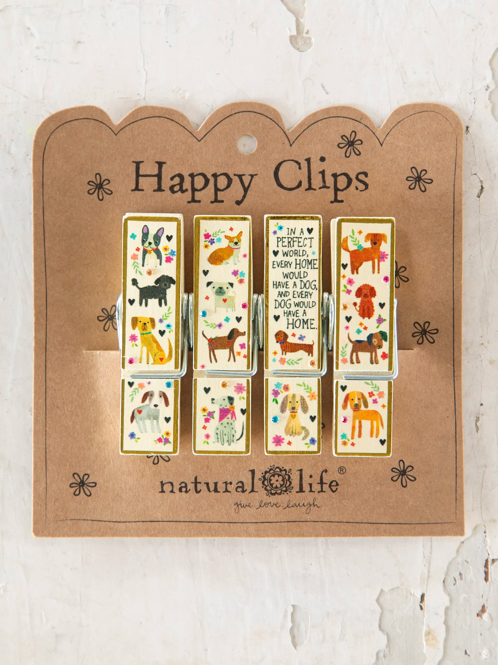 Happy Clips. Set of 4 - Every Dog Has A Home