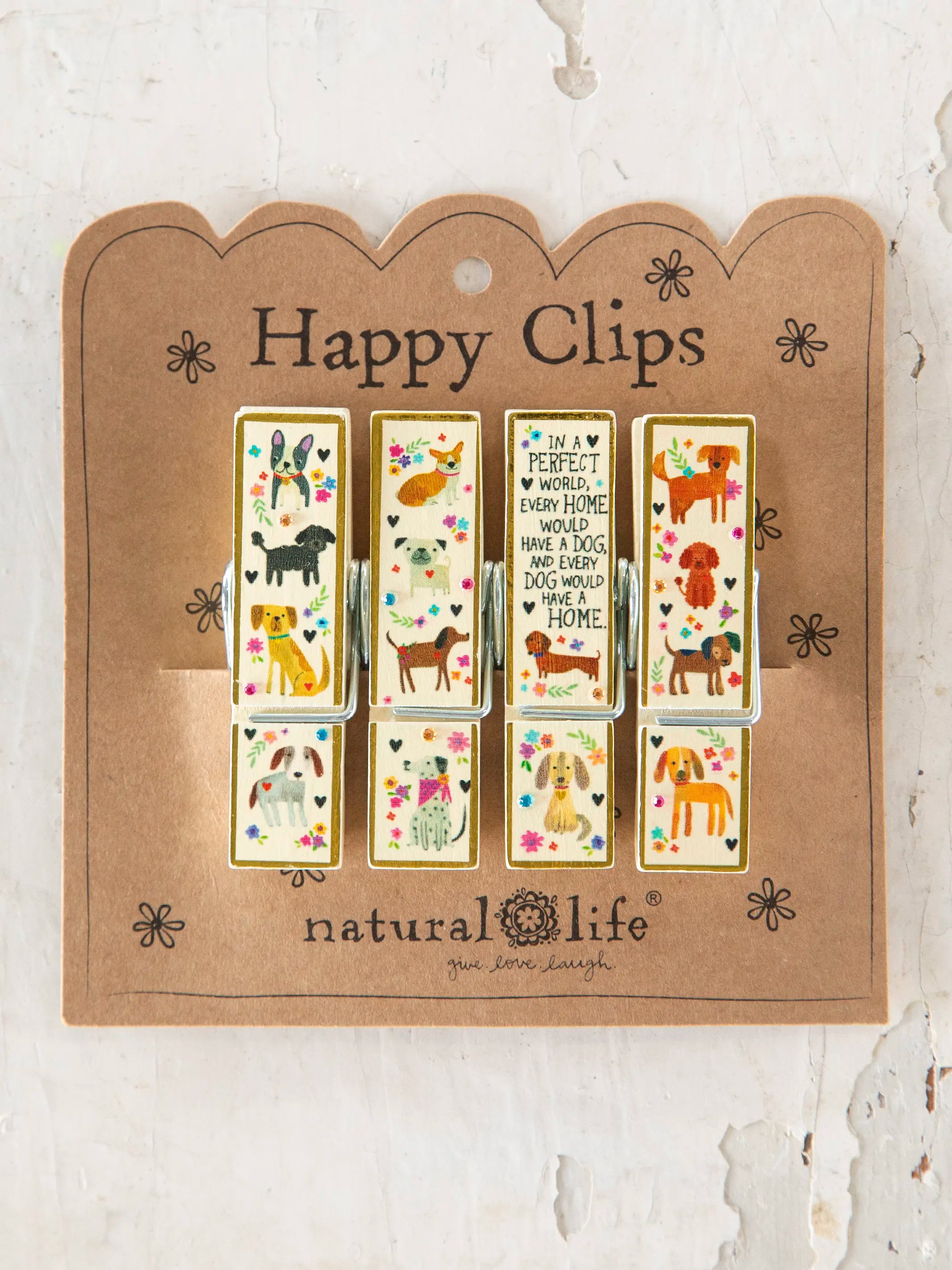 Happy Clips. Set of 4 - Every Dog Has A Home