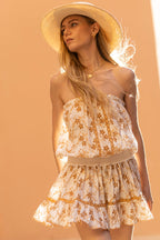 Malibu Embroidered Cover-Up Camel