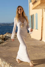 Evamari Knit Dress White