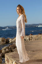 Evamari Knit Dress White