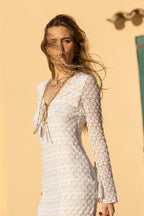 Evamari Knit Dress White
