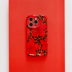 Wavy Phone Case - Leopard Hibiscus