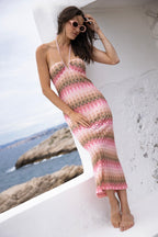 Eddy Lurex Dress Pink