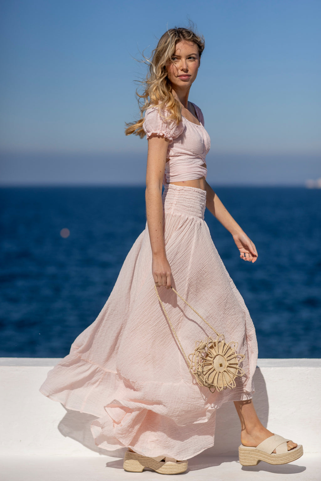 Zelda Cotton Skirt Prima Rosa