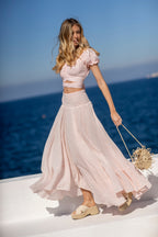 Zelda Cotton Skirt Prima Rosa