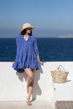 Bella Ciao Linen Dress Persian