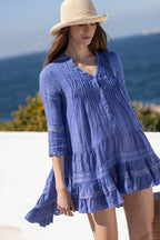 Bella Ciao Linen Dress Persian