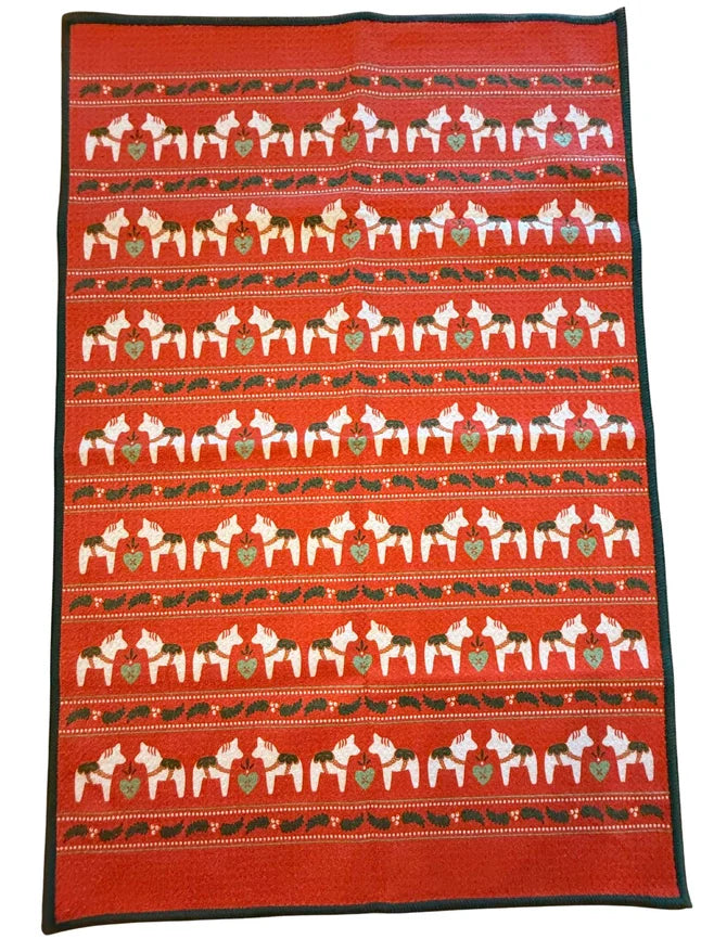 Holiday Microfiber Waffle Kitchen Towel