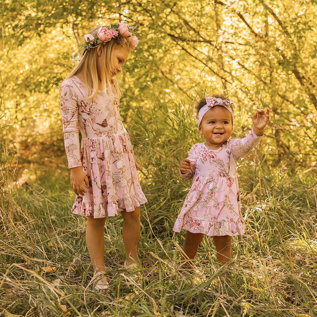Flower Fairies of the Trees Ruffled Bodysuit Dress