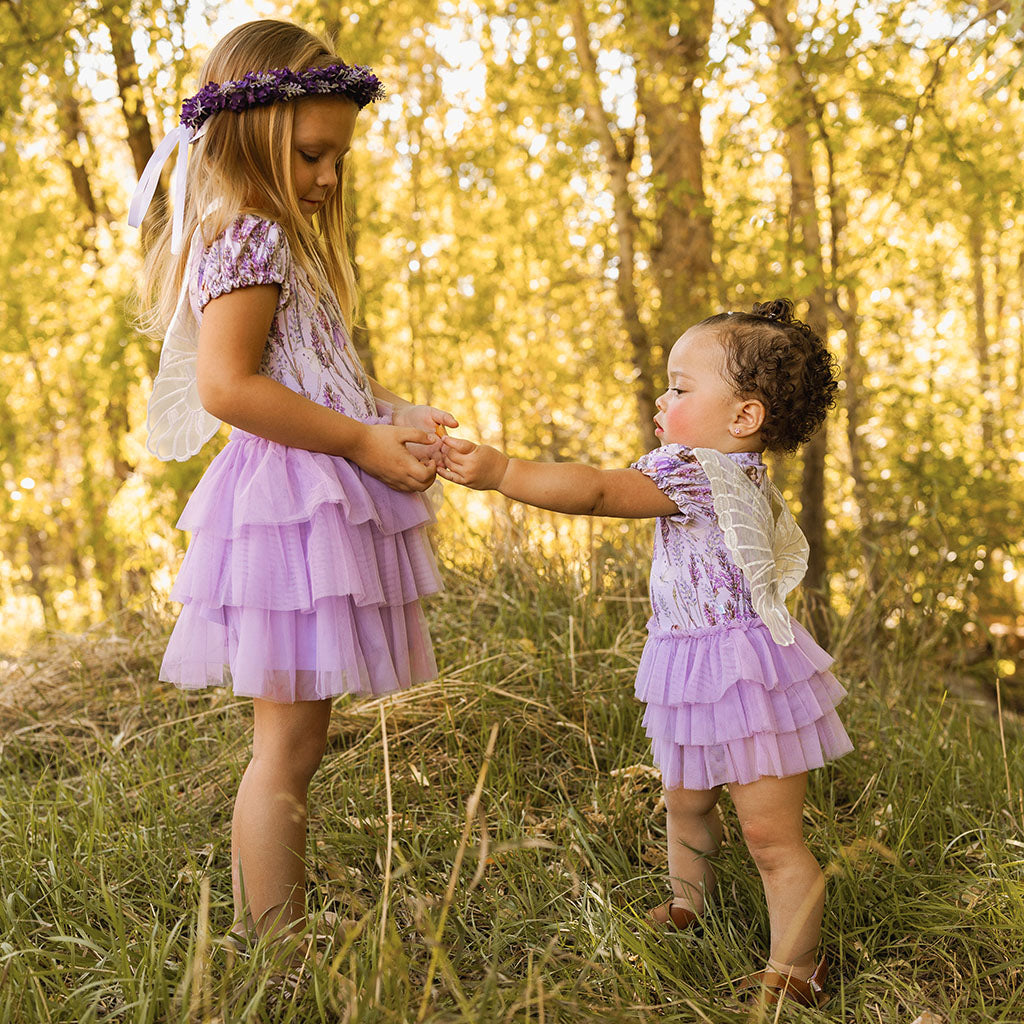 Lavender Fairy Tulle Bodysuit Dress
