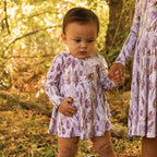 Lavender Fairy Twirl Bodysuit Dress