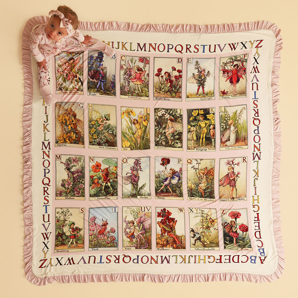 Flower Fairies of the Trees & A Flower Fairy Alphabet Ruffled Luxe Patoo® Blanket