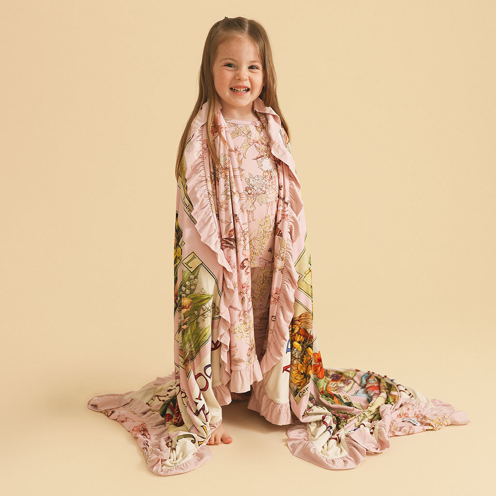 Flower Fairies of the Trees & A Flower Fairy Alphabet Ruffled Luxe Patoo® Blanket