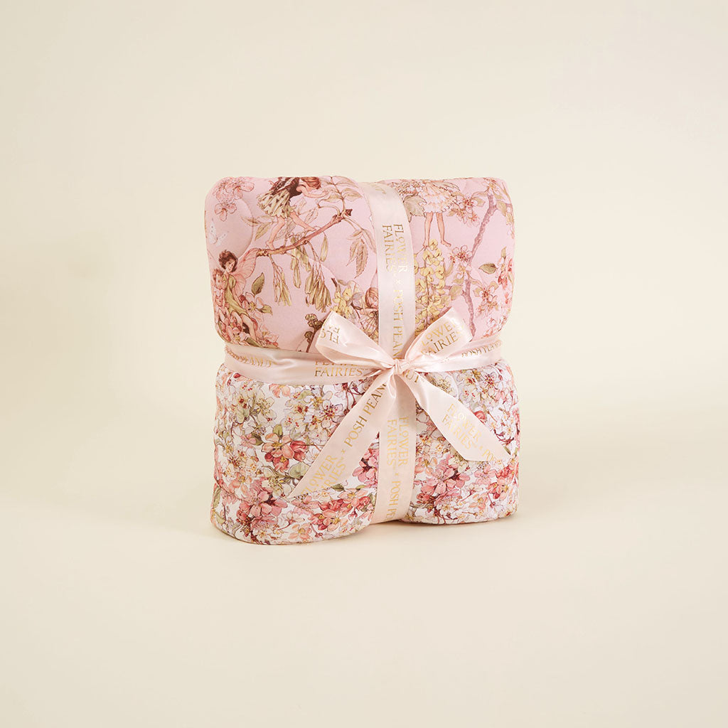 Flower Fairies of the Trees & Flower Fairy Blossoms Reversible Quilted Patoo® Blanket