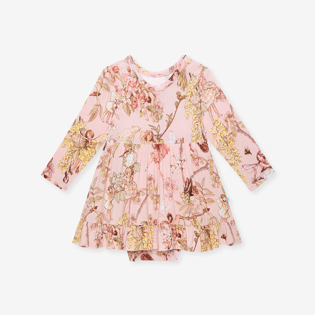 Flower Fairies of the Trees Ruffled Bodysuit Dress