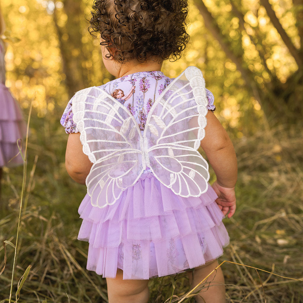 Lavender Fairy Tulle Bodysuit Dress