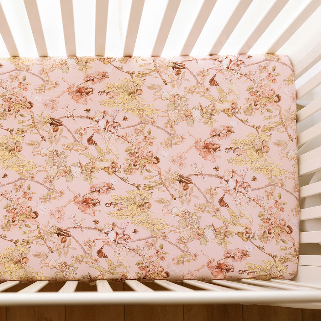 Flower Fairies of the Trees Crib Sheet