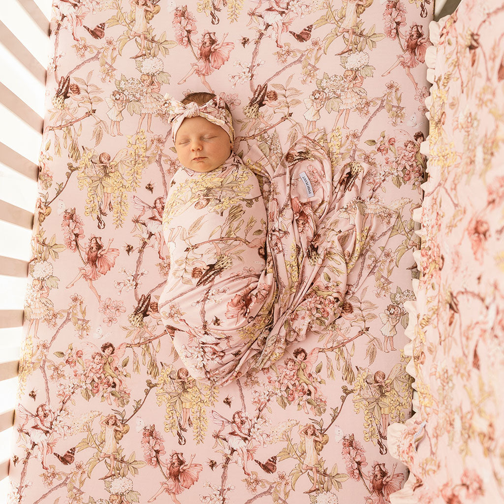 Flower Fairies of the Trees Swaddle Headband Set