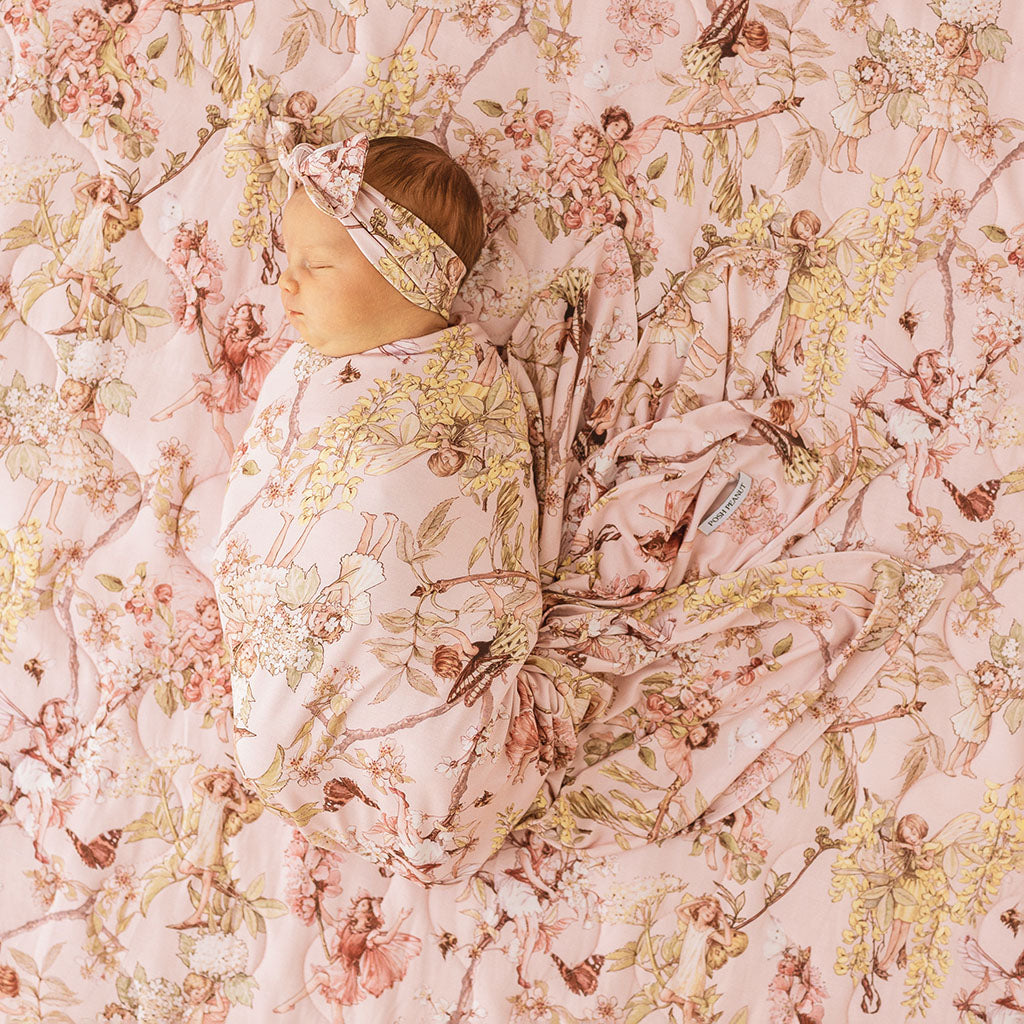 Flower Fairies of the Trees Swaddle Headband Set