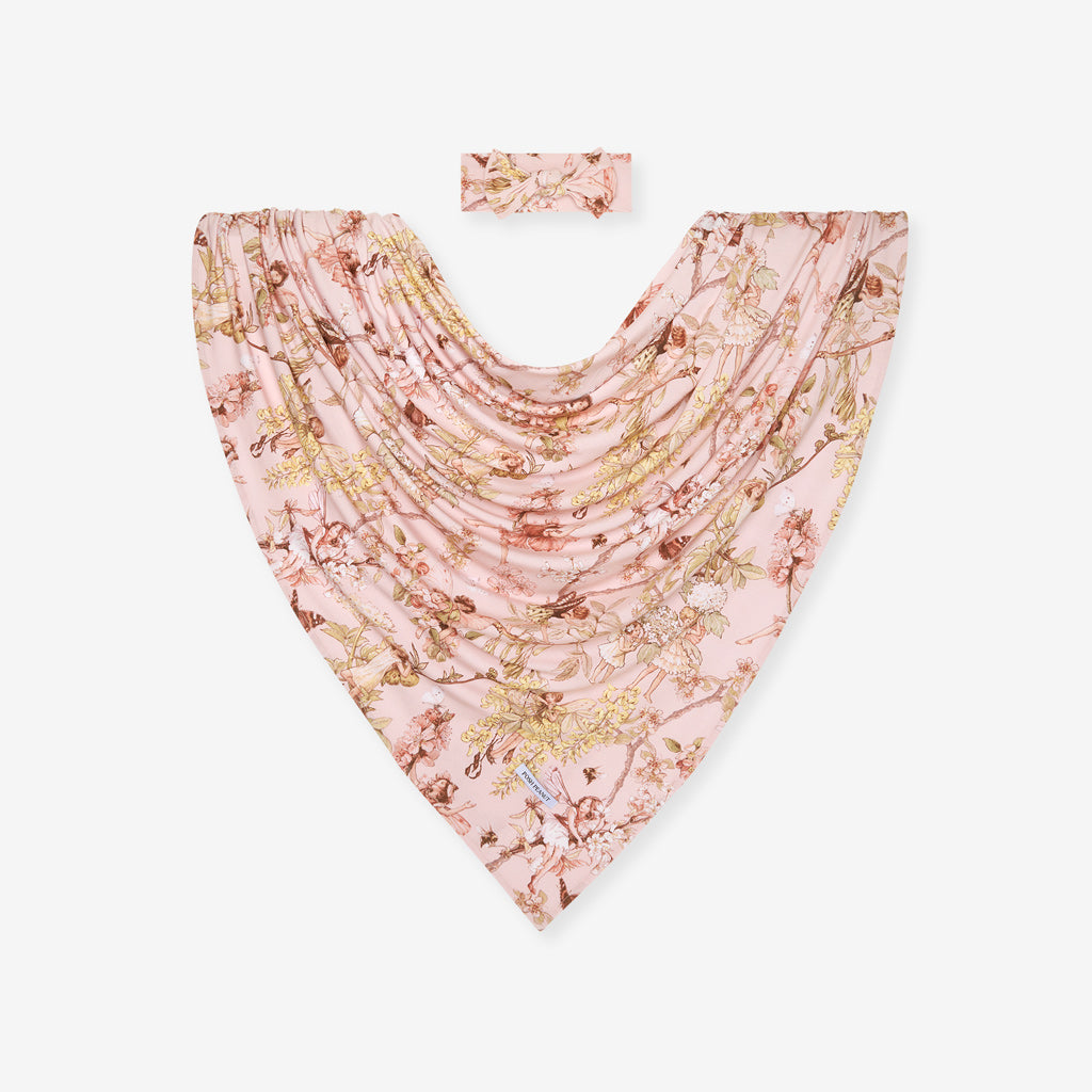 Flower Fairies of the Trees Swaddle Headband Set
