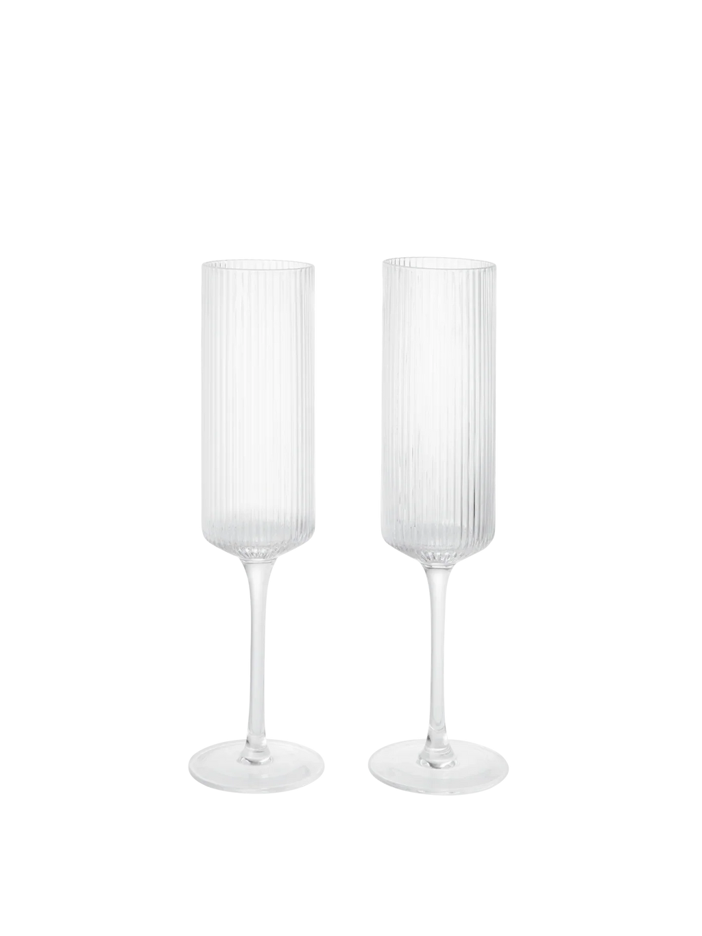 Ripple Champagne Flutes (Set of 2)