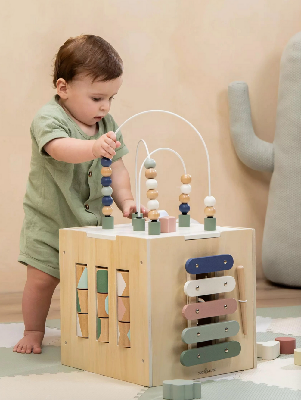 Wooden Activity Cube