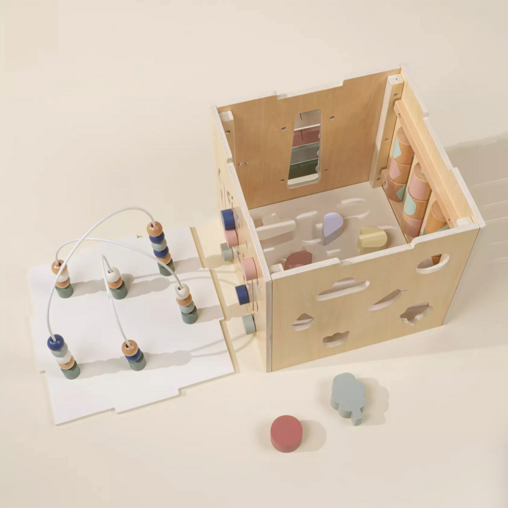 Wooden Activity Cube