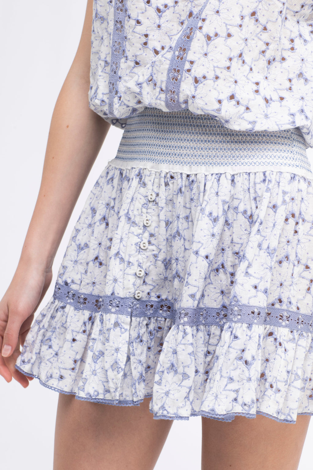 Malibu Embroidered Dress Lavender