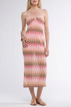 Eddy Lurex Dress Pink
