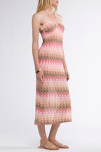 Eddy Lurex Dress Pink