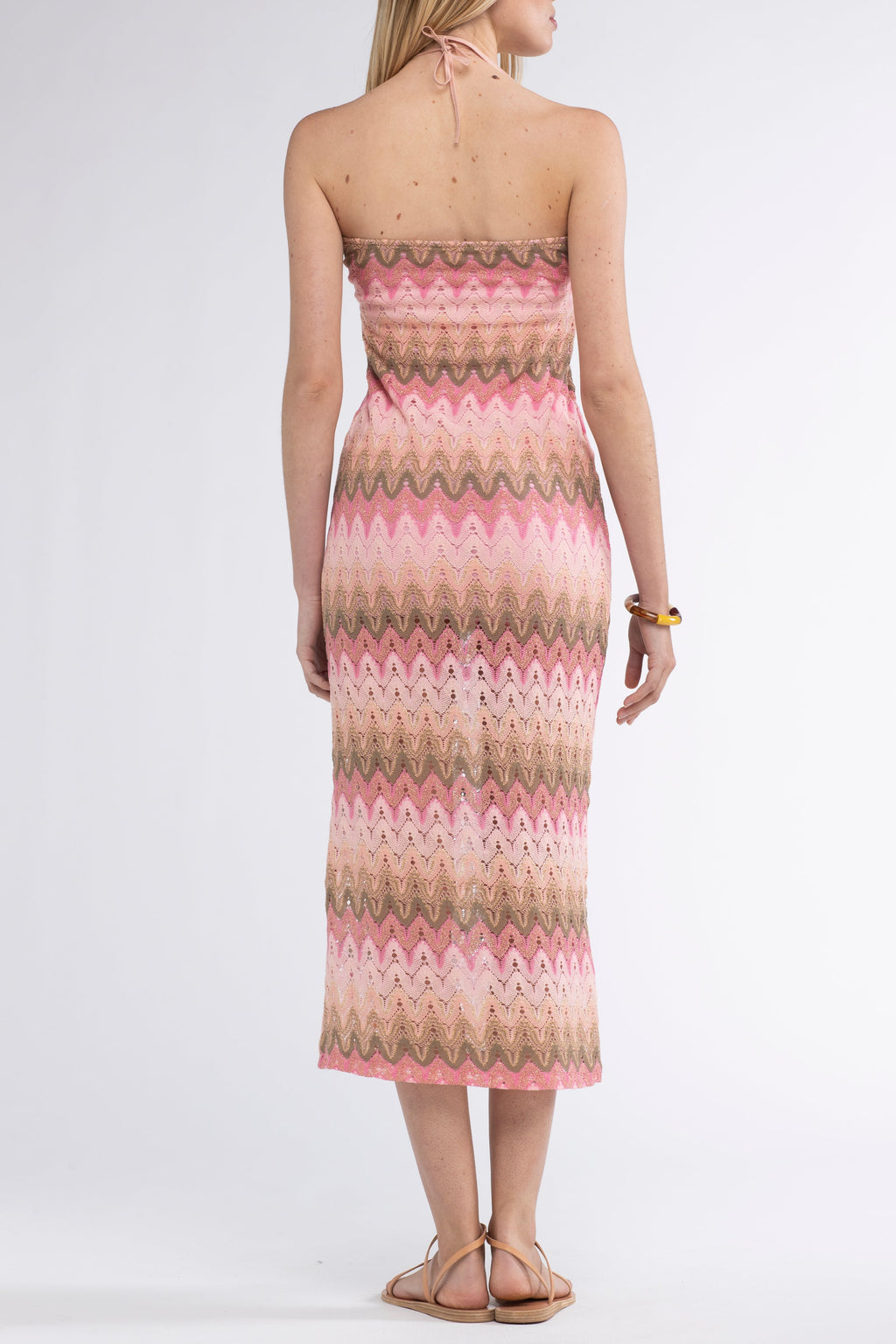 Eddy Lurex Dress Pink