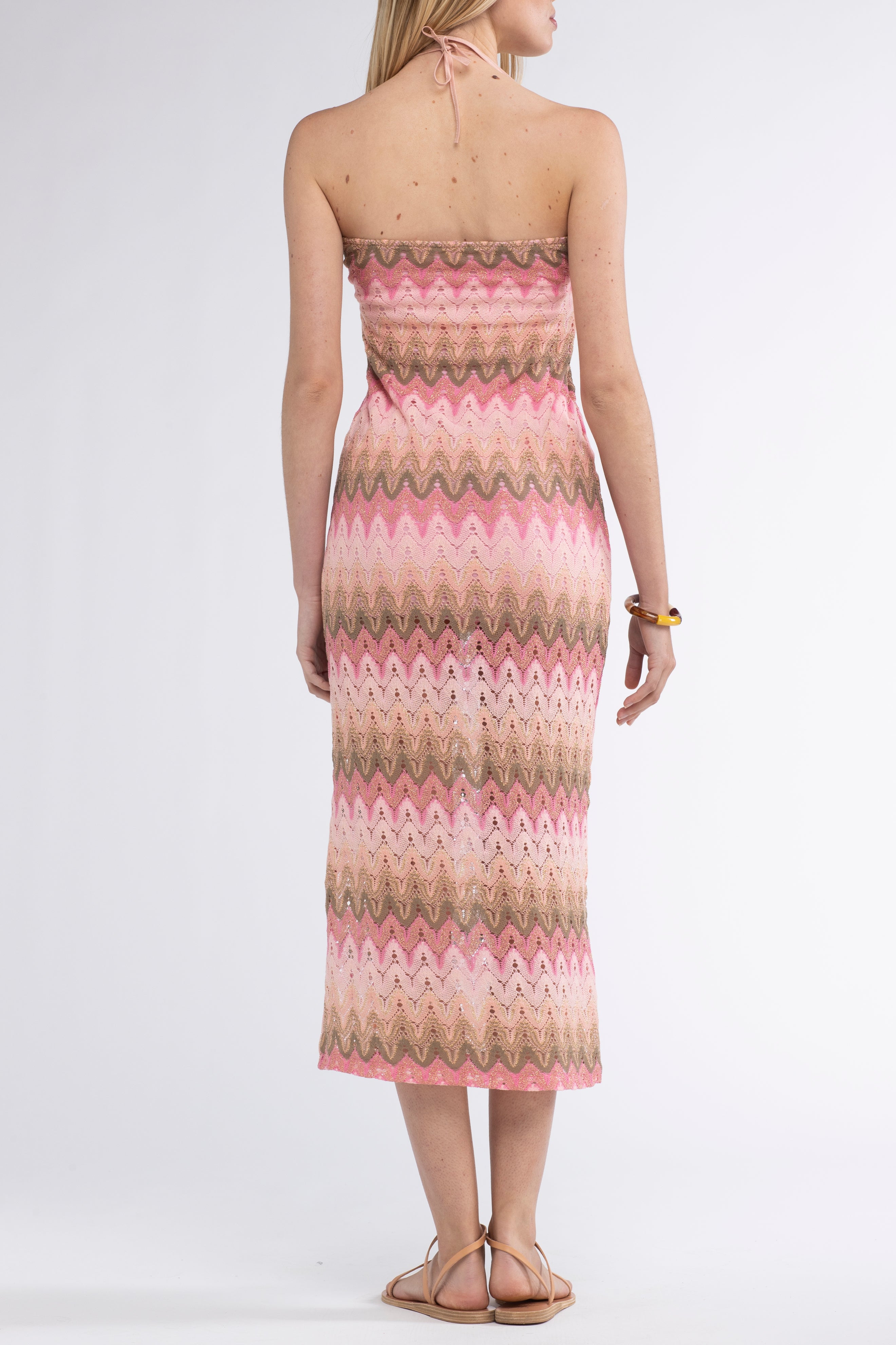 Eddy Lurex Dress Pink