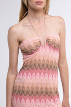 Eddy Lurex Dress Pink