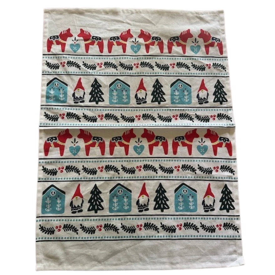 Holiday Scandinavian Tea Towel