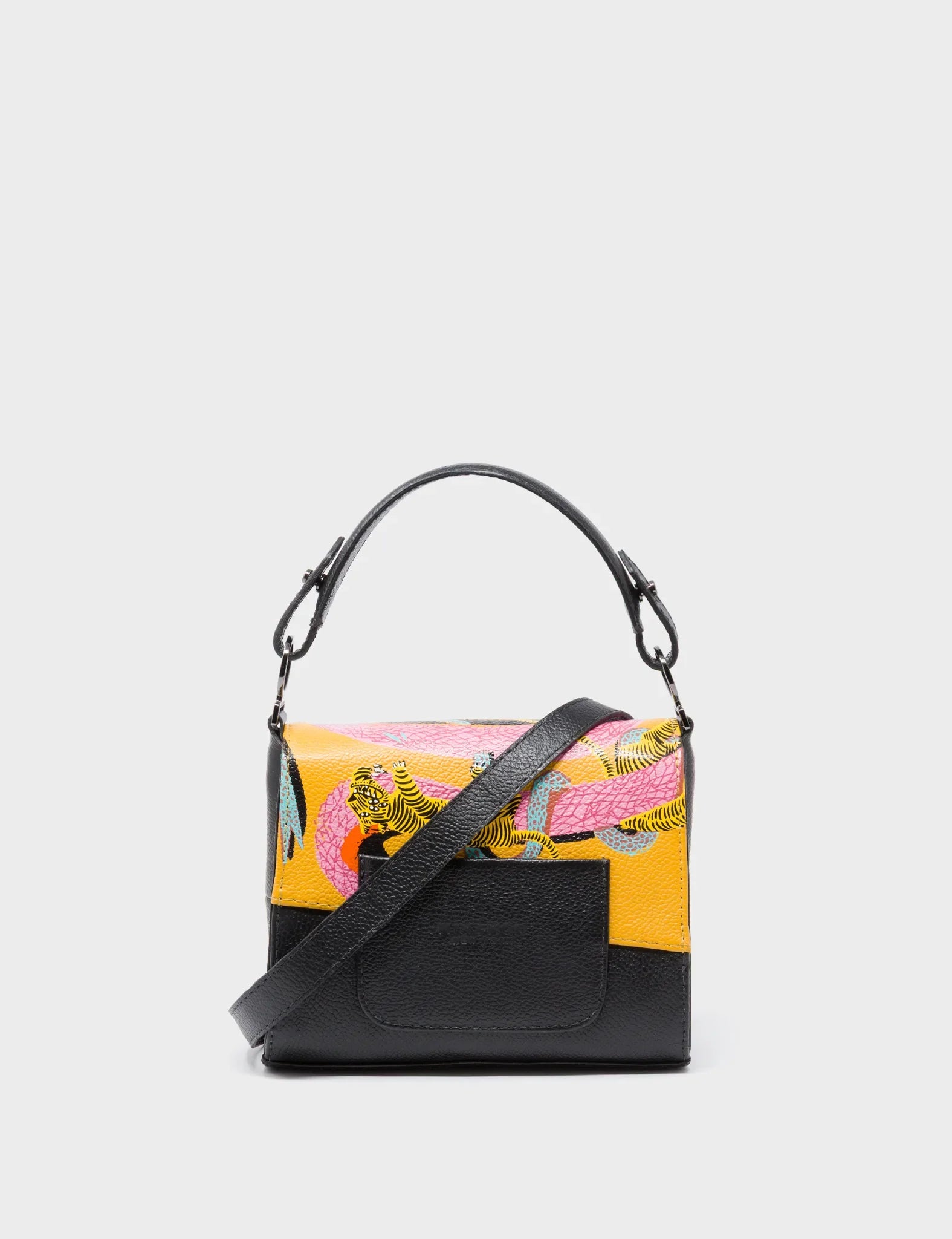 Anastasio Micro Crossbody Handbag Black Leather - Tangle Tales Black Design