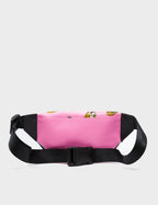 Harold Fanny Pack Bubblegum Pink Leather - Blazing Tiger Print