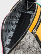 Harold Fanny Pack Bubblegum Pink Leather - Blazing Tiger Print