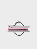 Vali Crossbody Soft Neon Pink and Moonwalk Gray - All Over Eyes Embroidery