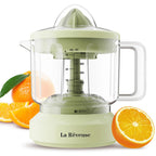 La Reveuse Electric Citrus Juicer 34 oz for Grapefruit Orange Lemon Lime Juice. 40W. Grayish Yellow