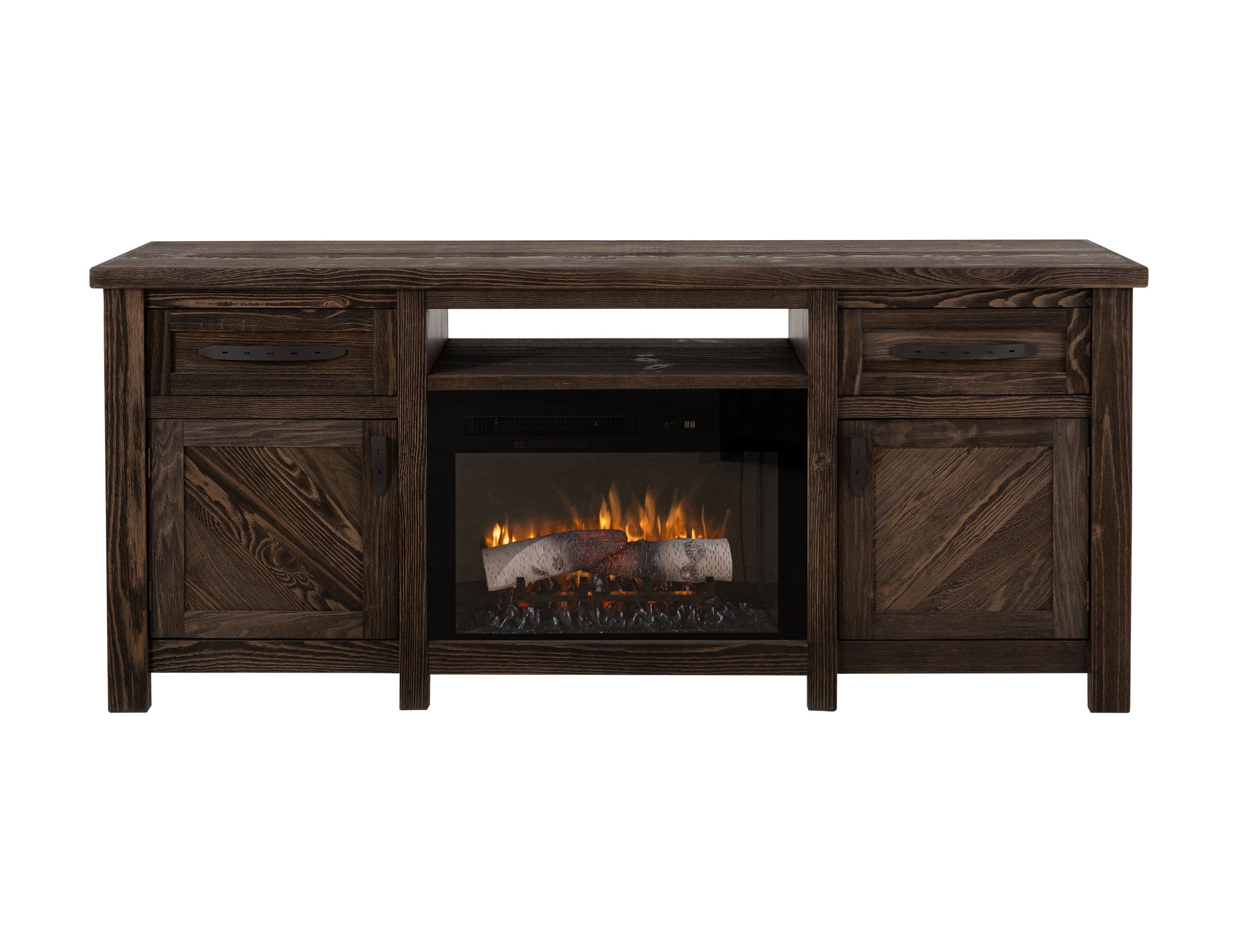 Dutton - Electric Fireplace - Rookwood Brown