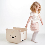 Pull Along Bear Cart
