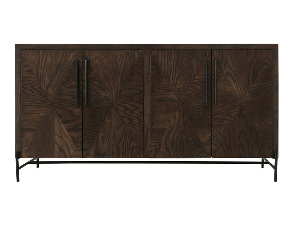 Black Verona - 4-Door Console - Deep Forest Brown