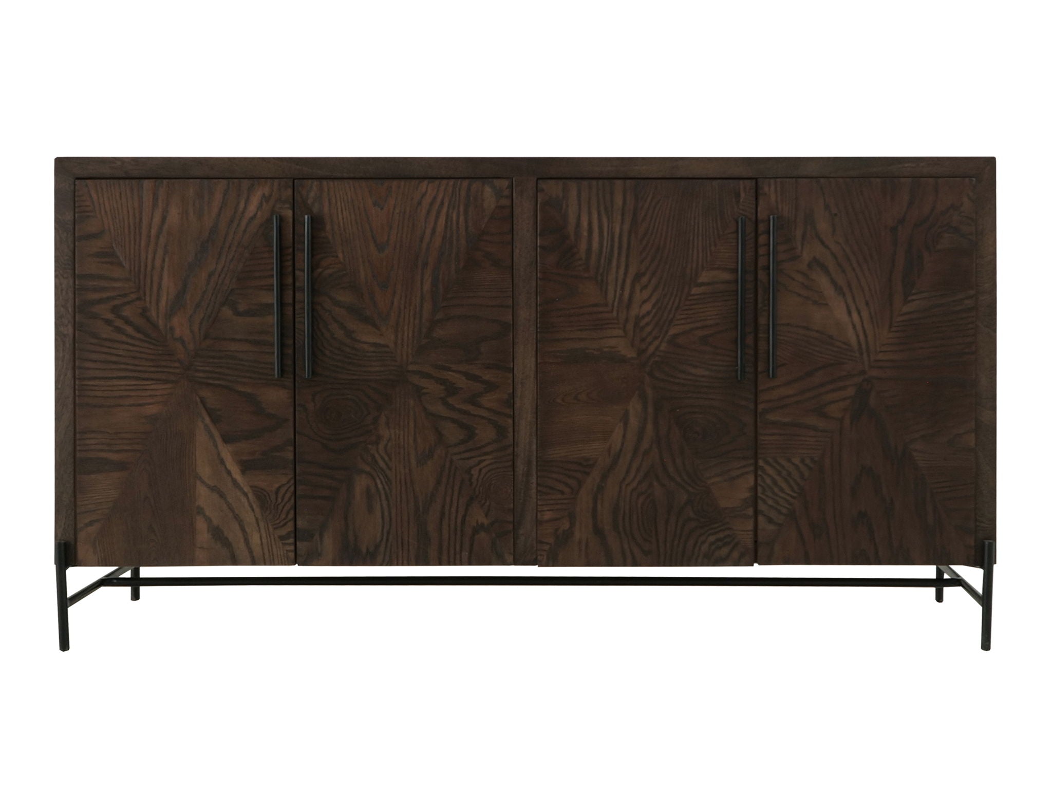 Black Verona - 4-Door Console - Deep Forest Brown