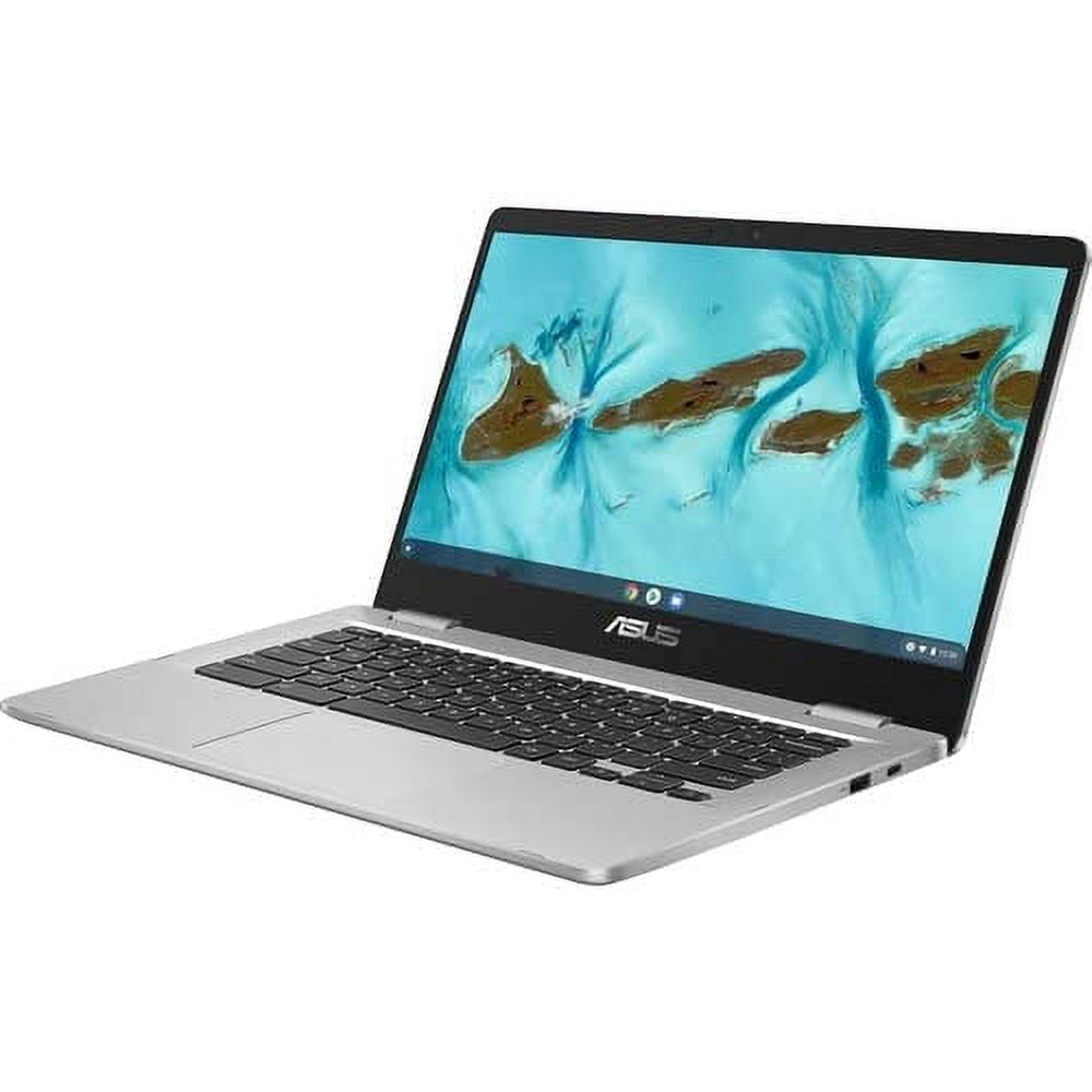 ASUS C424MA-WH44F 14 FHD Celeron N4020 1.1GHz Intel UHD Graphics 600 4GB RAM 64GB SSD Chrome OS Silver